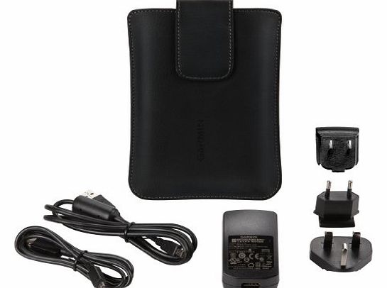 Garmin Travel Accessory Pack for 5 inch Sat Navs with Carry Case, AC Charger, International Adapter Plugs and USB Cables