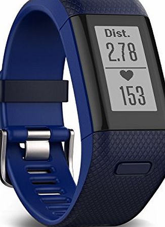 Garmin Vivosmart HR  GPS Fitness Activity Tracker with Smart Notifications and Wrist Based Heart Rate Monitor - Regular, Blue