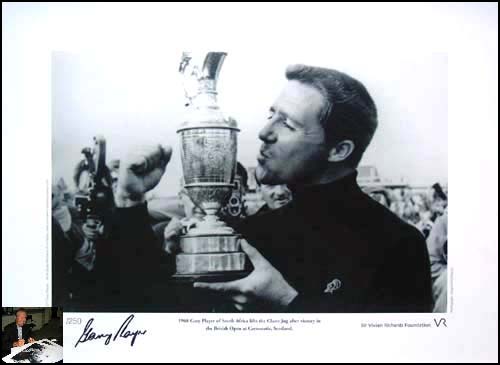 Gary Player signed limited edition print