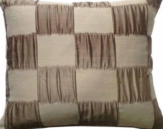 Gaveno Cavailia LUXURY STYLE EMPIRE SQAURES FAUX SILK CUSHION COVER (MINK)
