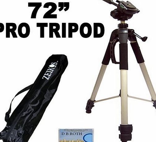 GBROTH Professional PRO 183 cm Super Strong Tripod With Deluxe Soft Tripod Carrying Case For The Nikon D5200 Digital SLR Camera