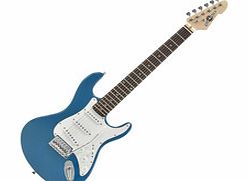 3/4 LA Electric Guitar by Gear4music Blue