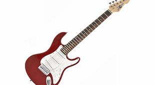 3/4 LA Electric Guitar by Gear4music Wine Red -