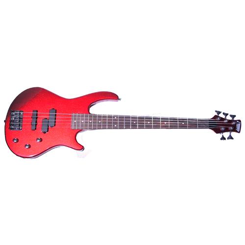 5 String Bass by Gear4music- WINE RED