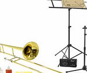Gear4Music Bb Tenor Trombone Back To School Pack by