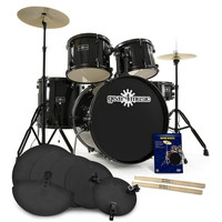 BDK-1 Starter Drum Kit + Complete Pack Black