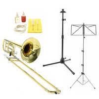 Gear4Music Deluxe Bb/F Tenor Trombone   Accessory Pack by