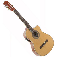 Gear4Music Deluxe Classical Electro Acoustic Guitar