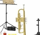 Gear4Music Deluxe Trumpet Back To School Pack by Gear4music