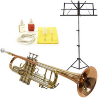 Gear4Music Deluxe Trumpet by Gear4music   Complete Pack