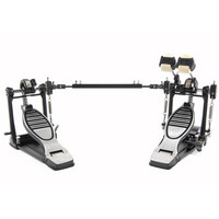 Gear4Music Double Kick Drum Pedal with Floorplate