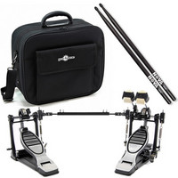 Gear4Music Double Kick Pedal Value Pack