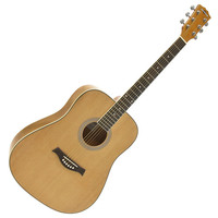 Dreadnought Acoustic Guitar by Gear4music Natural