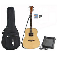 Gear4Music Dreadnought Electro Acoustic Guitar   15W Amp Pack