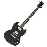 Gear4Music Electric-AC Guitar by Gear4music Black