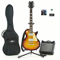 Gear4Music Electric-GB Guitar   Complete Pack Sunburst