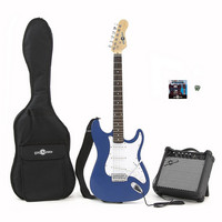 Gear4Music Electric-ST Guitar   Amp Pack BLUE