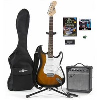 Gear4Music Electric-ST Guitar and Complete Pack Sunburst