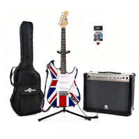 Gear4Music Electric-ST Union Jack Special Edition with 60W
