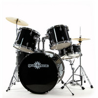 Gear4music Full Size Starter Drum Kit by G4M- BLACK