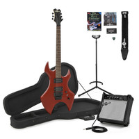 Gear4Music Harlem Electric Guitar   Complete Pack Red