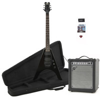 Gear4Music Houston Electric Guitar   35W Amp Pack Black