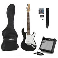 LA Electric Guitar + Amp Pack Black