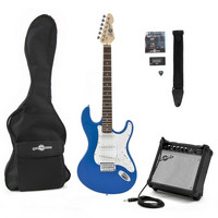 Gear4Music LA Electric Guitar   Amp Pack Blue