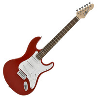 LA Electric Guitar by Gear4music Red
