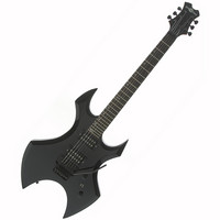 Metal X Electric Guitar + Case by Gear4music Black