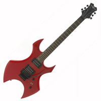 Metal X Electric Guitar by Gear4music Red