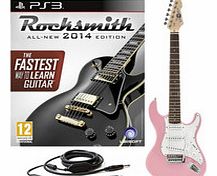 Rocksmith 2014 PS3 + 3/4 LA Electric Guitar Pink