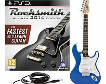 Gear4Music Rocksmith 2014 PS3   LA Electric Guitar Blue