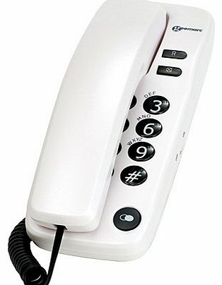 Marbella Gondola Style Corded Telephone - Pearl White- UK Version