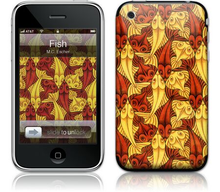 Gelaskins iPhone 3G 2nd Gen GelaSkin Fish by MC Escher
