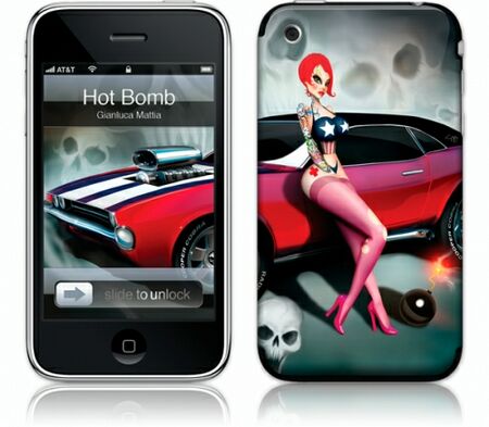Gelaskins iPhone 3G 2nd Gen GelaSkin Hot Bomb by Gianluca