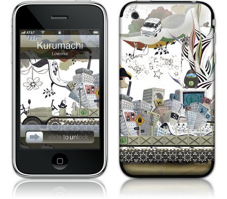 Gelaskins iPhone 3G 2nd Gen GelaSkin Kurumachi by Loworks
