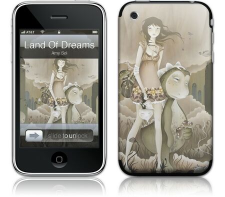 Gelaskins iPhone 3G 2nd Gen GelaSkin Land of Dreams by Amy