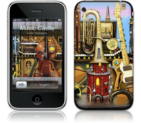Gelaskins iPhone 3G 2nd Gen GelaSkin Music Castle by Colin