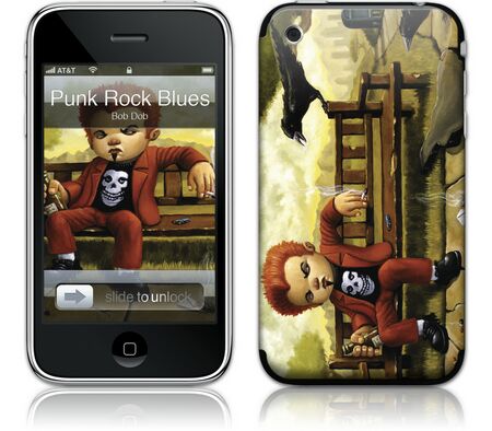 Gelaskins iPhone 3G 2nd Gen GelaSkin Punk Rock Blues by