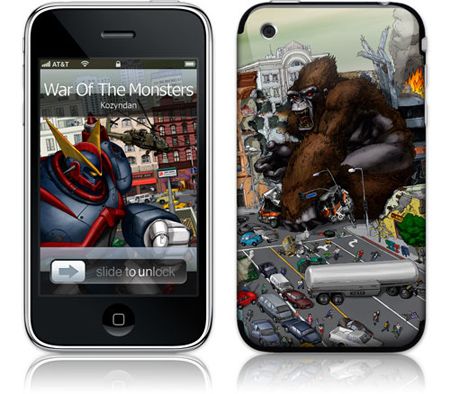 Gelaskins iPhone 3G 2nd Gen GelaSkin War Of The Monsters