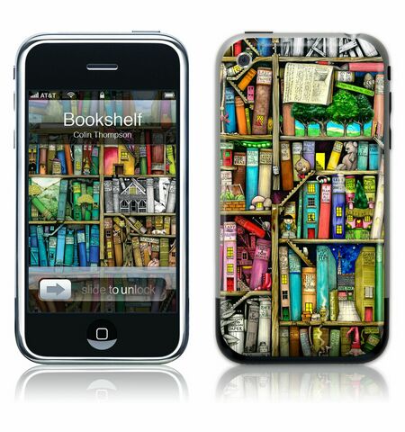 iPhone GelaSkin Bookshelf by Colin Thompson