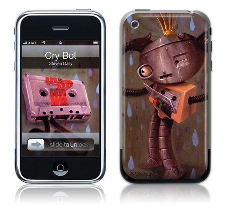 GelaSkins iPhone GelaSkin Cry Bot by Steven Daily