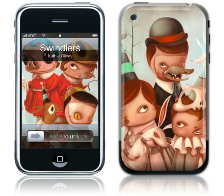 GelaSkins iPhone GelaSkin Swindlers by Kathie Olivas