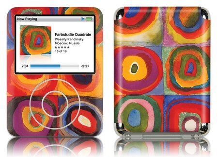 GelaSkins iPod 3rd Nano Video GelaSkin Farbstudio Quadrate