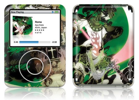 GelaSkins iPod 3rd Nano Video GelaSkin Roma by Aya Kato