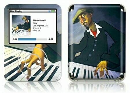 Gelaskins iPod Nano 3rd Gen GelaSkin Piano Man II by BUA