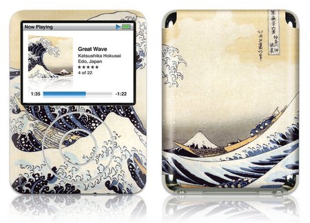 Gelaskins iPod Nano 3rd Gen GelaSkin The Great Wave by