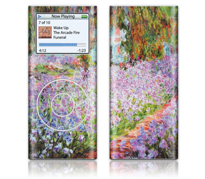iPod New 2nd Gen Nano GelaSkin Artist`s Garden