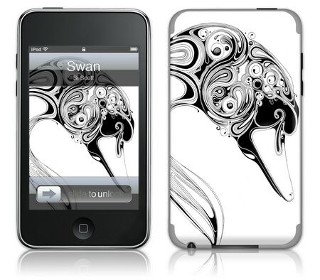 Gelaskins iPod Touch 2nd Gen GelaSkin Swan by Si Scott